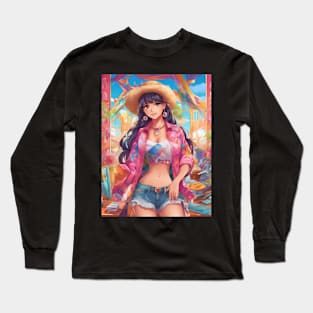 Cosmic Chronicles Anime Fashion Long Sleeve T-Shirt